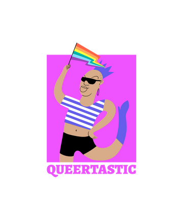 LGBTQ+ Queertastic pride