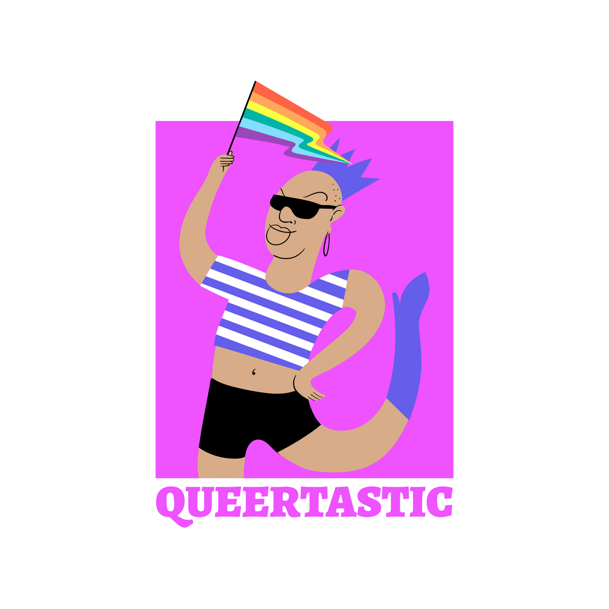LGBTQ+ Queertastic pride